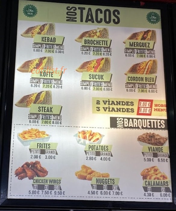 Europe Kebab — carte page 2