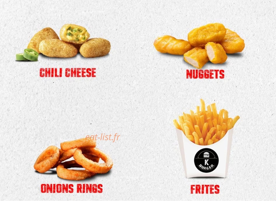 K Burger — carte page 3
