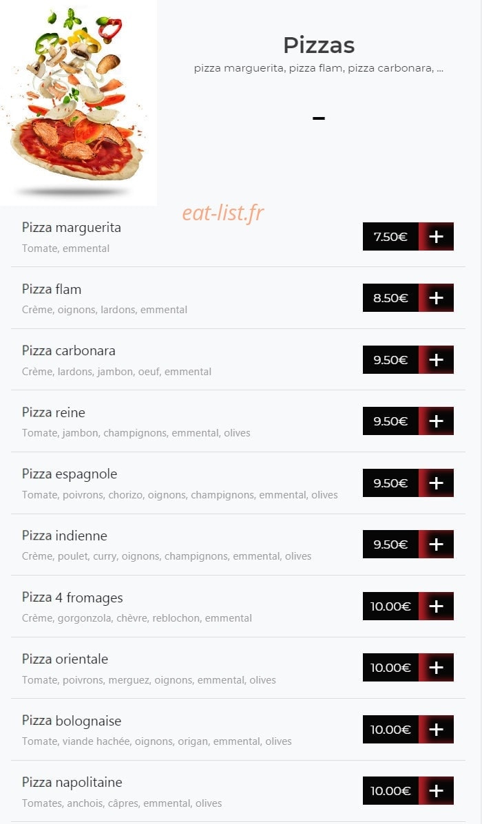 La Piadina — carte page 2
