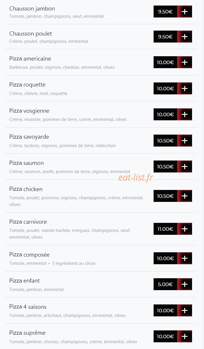 La Piadina — carte page 3