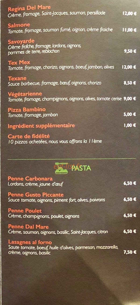Les Petites Olives — carte page 4