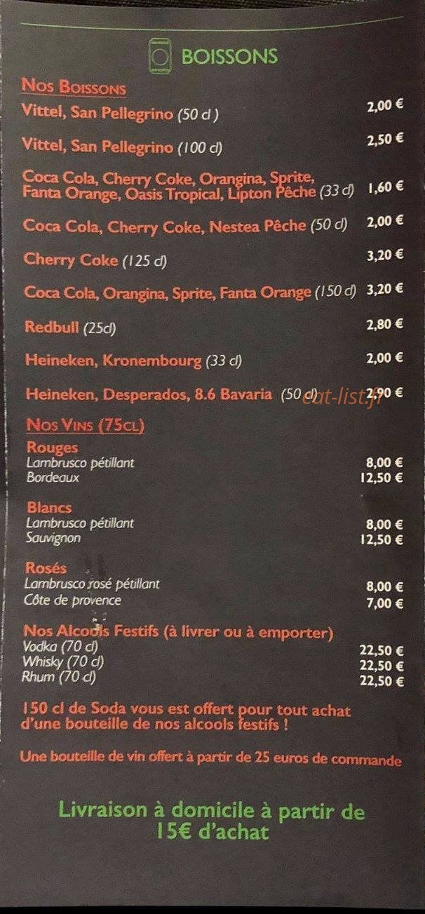 Les Petites Olives — carte page 6