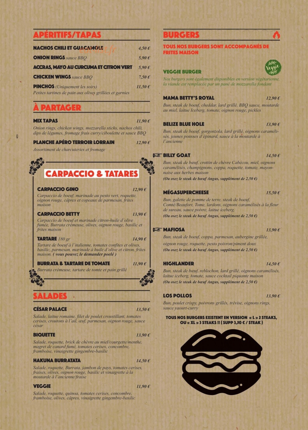 Mama Betty — carte page 2