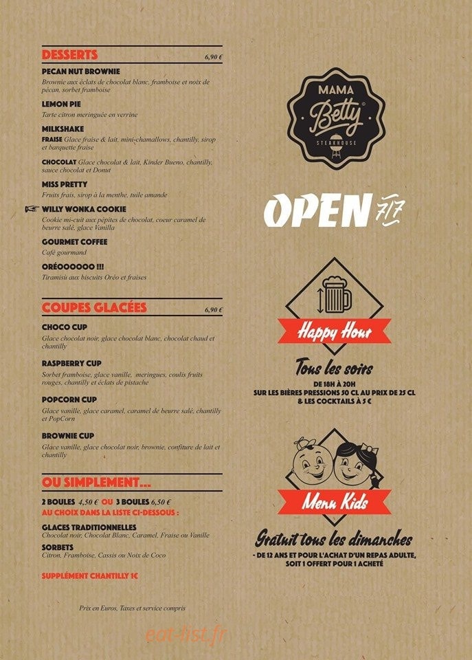 Mama Betty — carte page 4