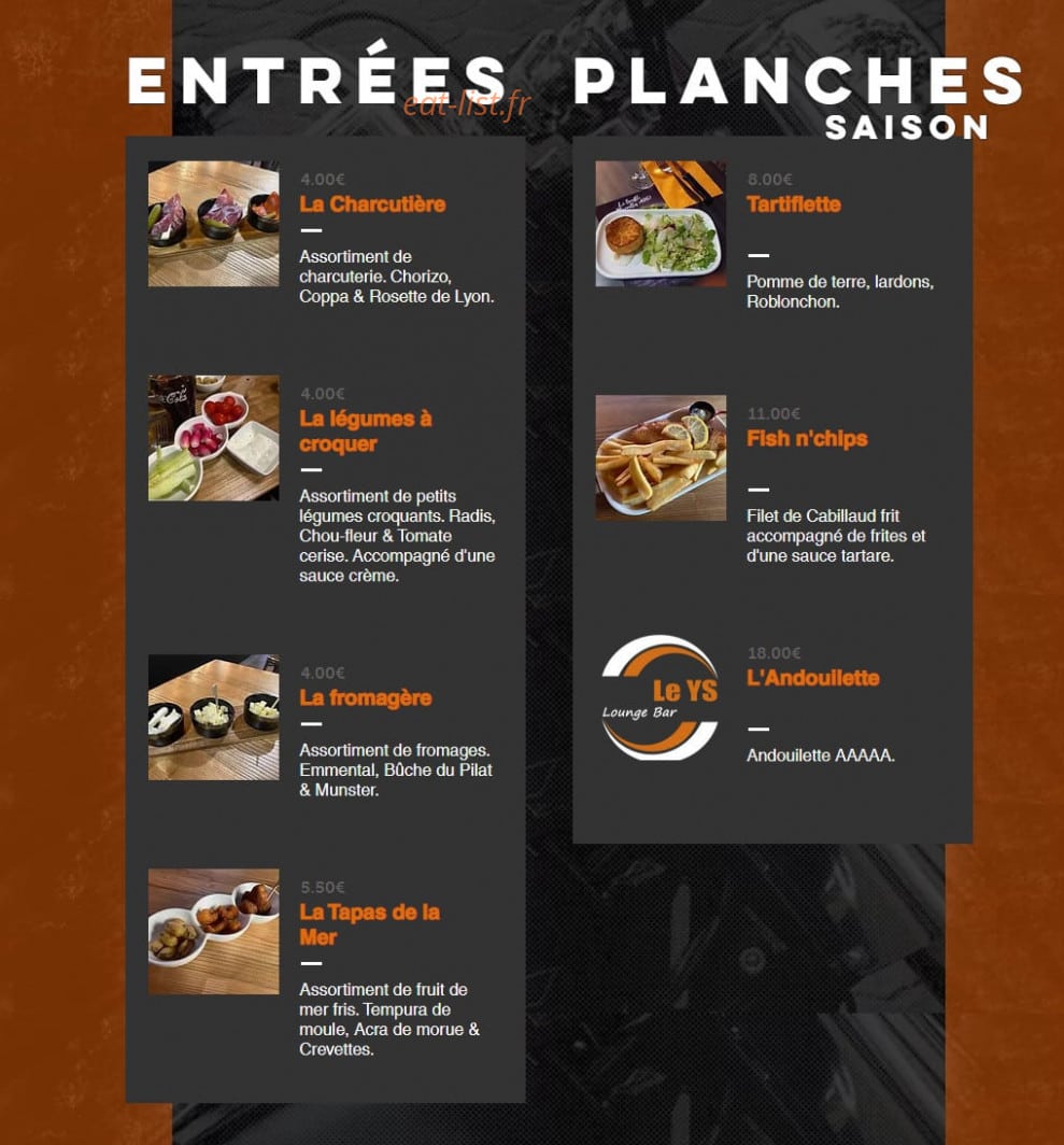 Le YS — carte page 1