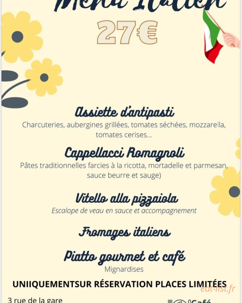 Café du Commerce — carte page 1