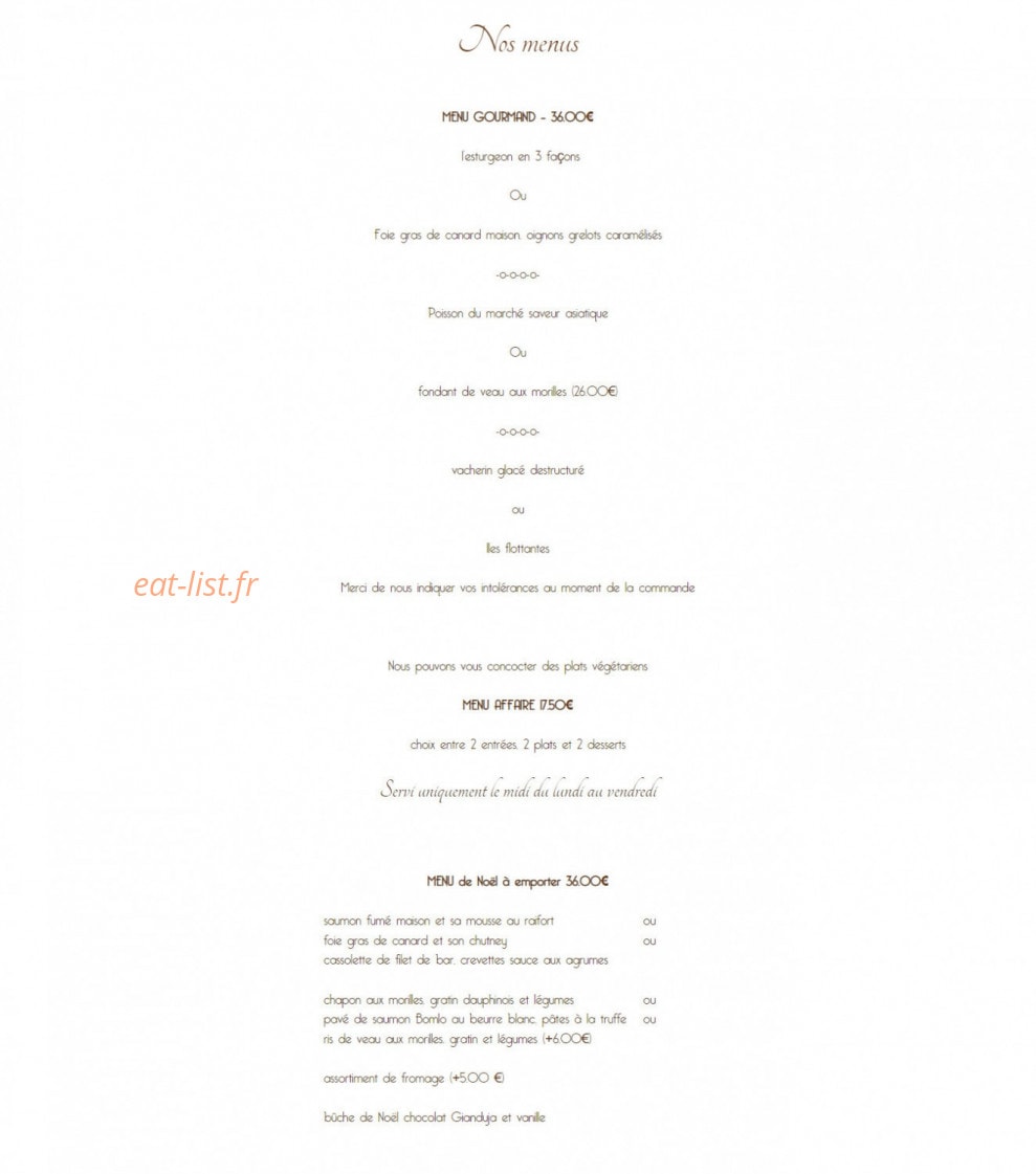 Le Chalet — carte page 2
