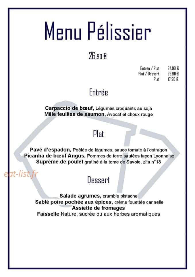 Carte et menu de L'auberge du fort à Bainville sur Madon — Menu 26,90€
