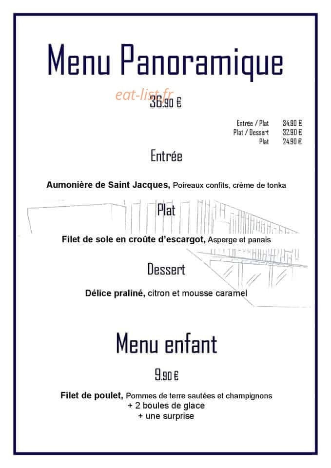 Carte et menu de L'auberge du fort à Bainville sur Madon — Menu 36,90€
