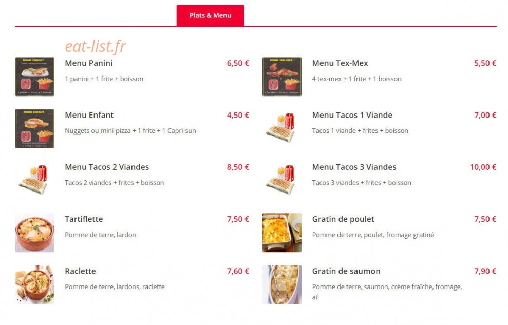Baba Gusto — carte page 3