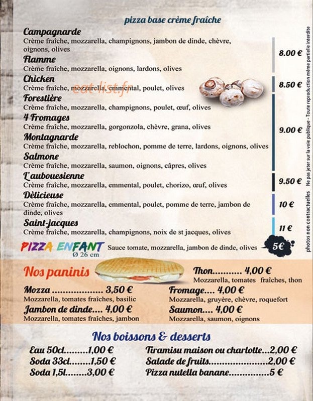 Délipizza — carte page 4