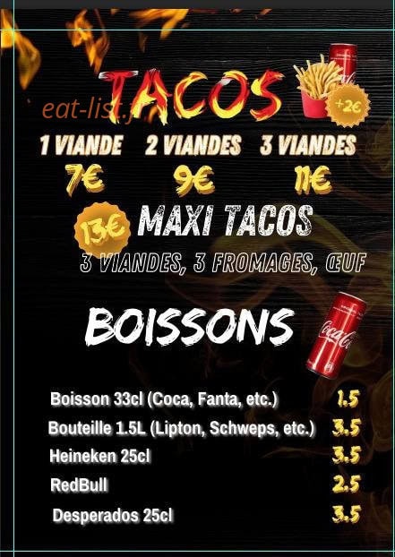 As Kebab — carte page 4