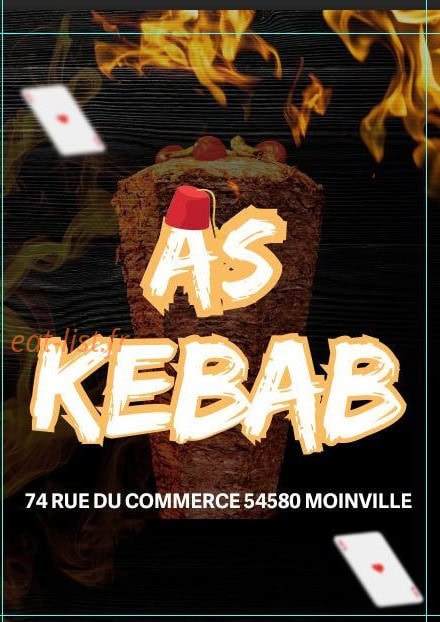 As Kebab — carte page 1