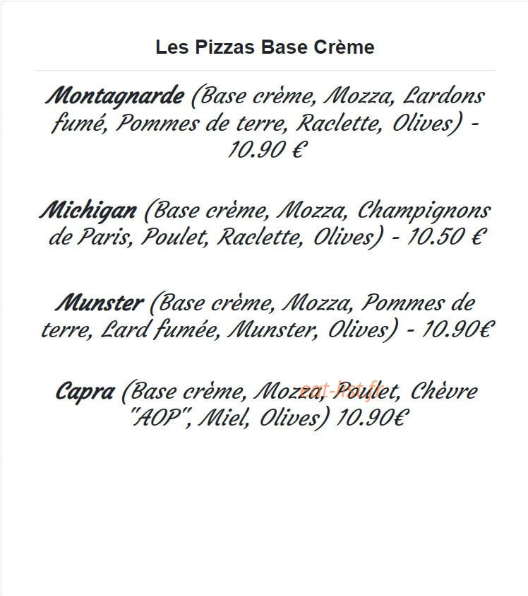Les 4 Saisons — carte page 2