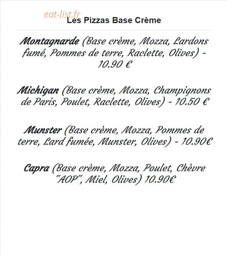 Les 4 Saisons — carte page 2