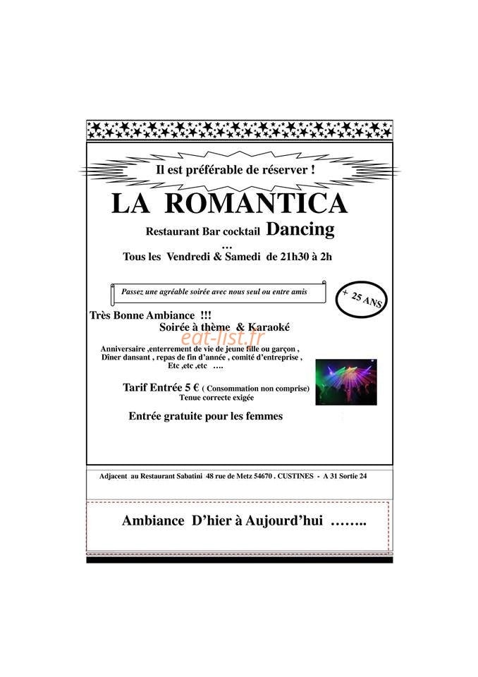 La Romantica — carte page 2