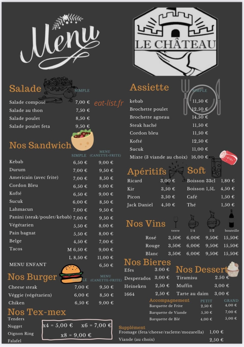 Le Chateau — carte page 1
