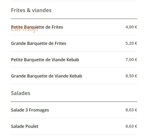 Restaurant Gizem — carte page 7