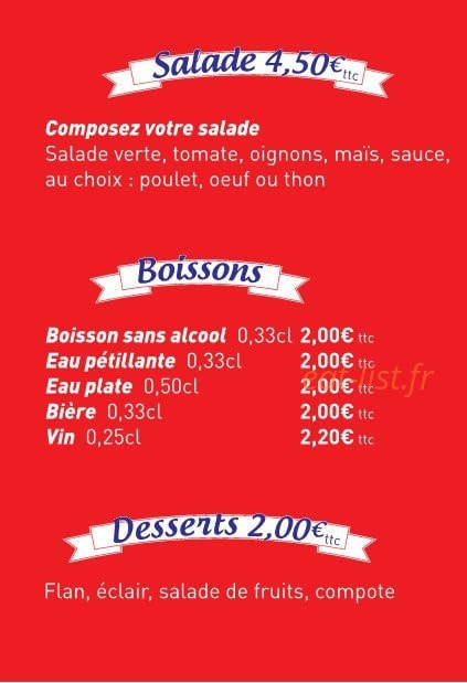 Sur Le Pouce — carte page 4