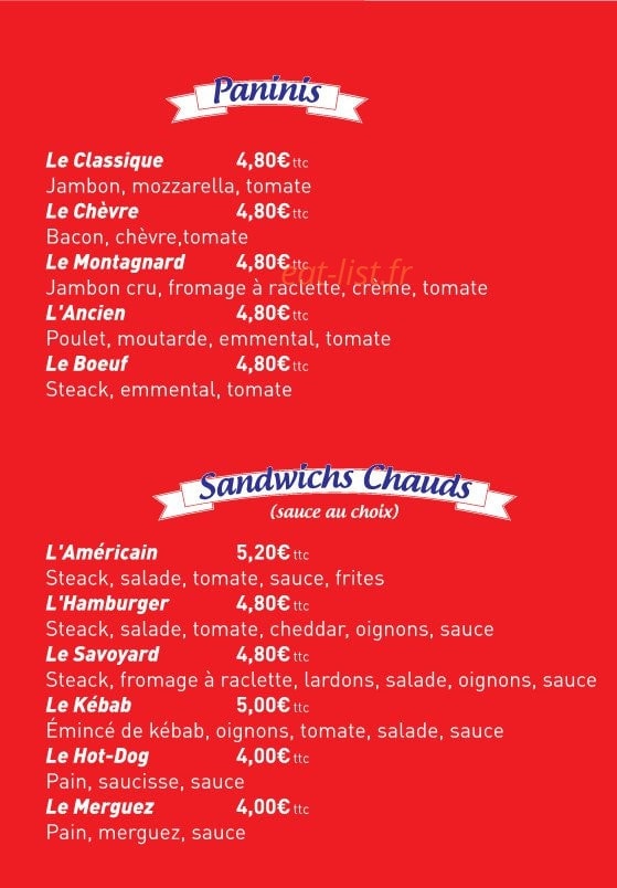 Sur Le Pouce — carte page 3