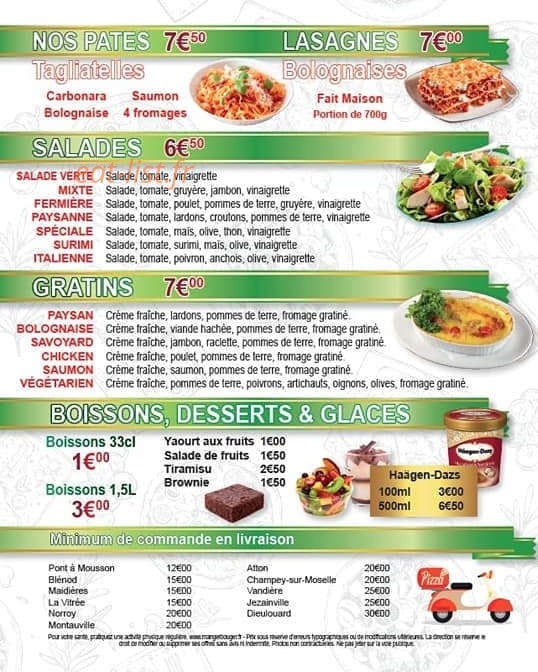 Chrono Pizza — carte page 4