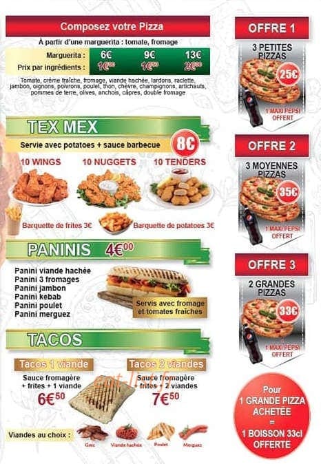Chrono Pizza — carte page 3