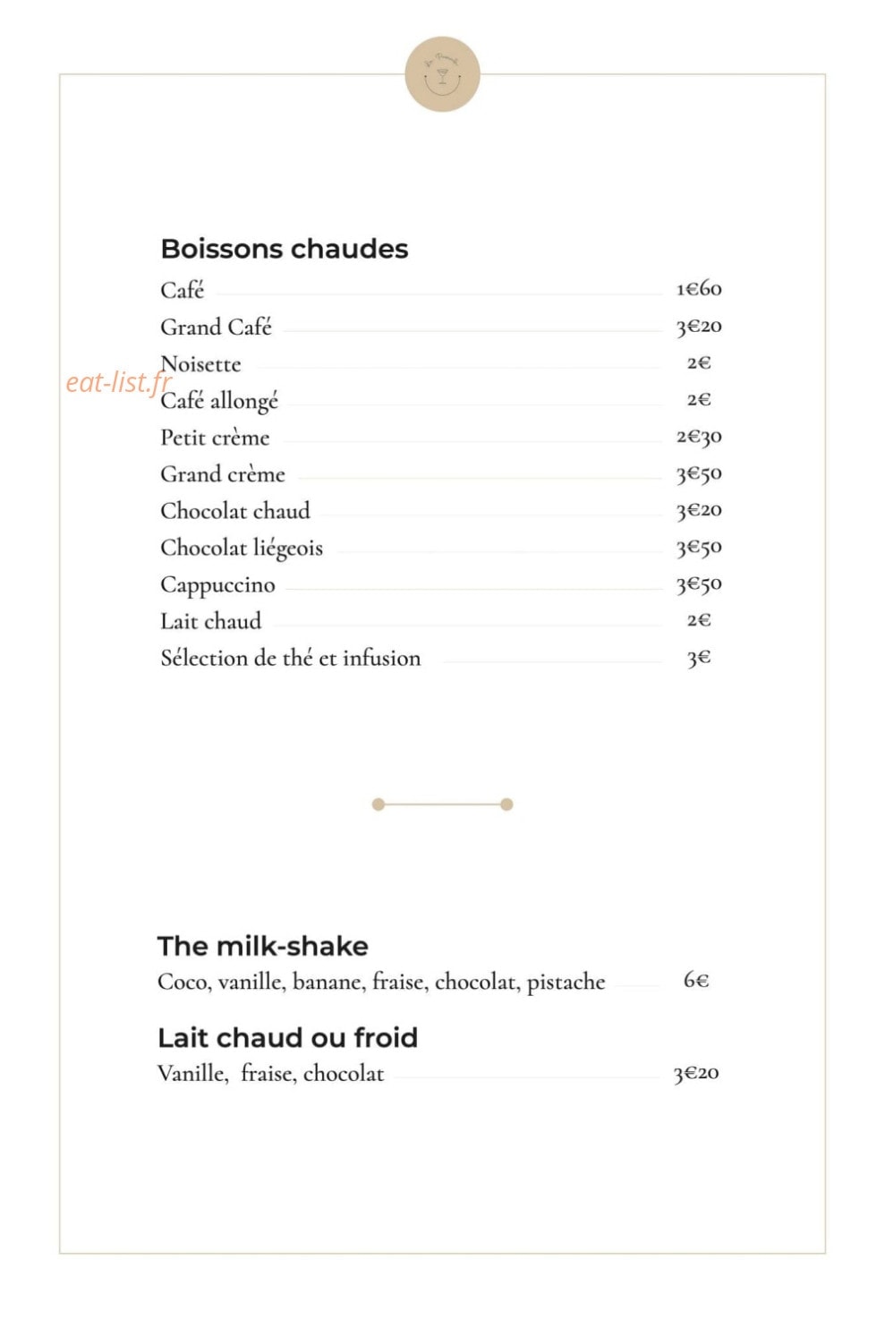 La Passerelle — carte page 6