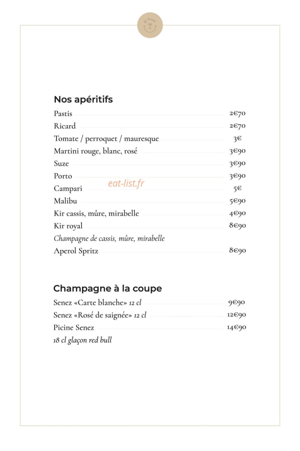 La Passerelle — carte page 8