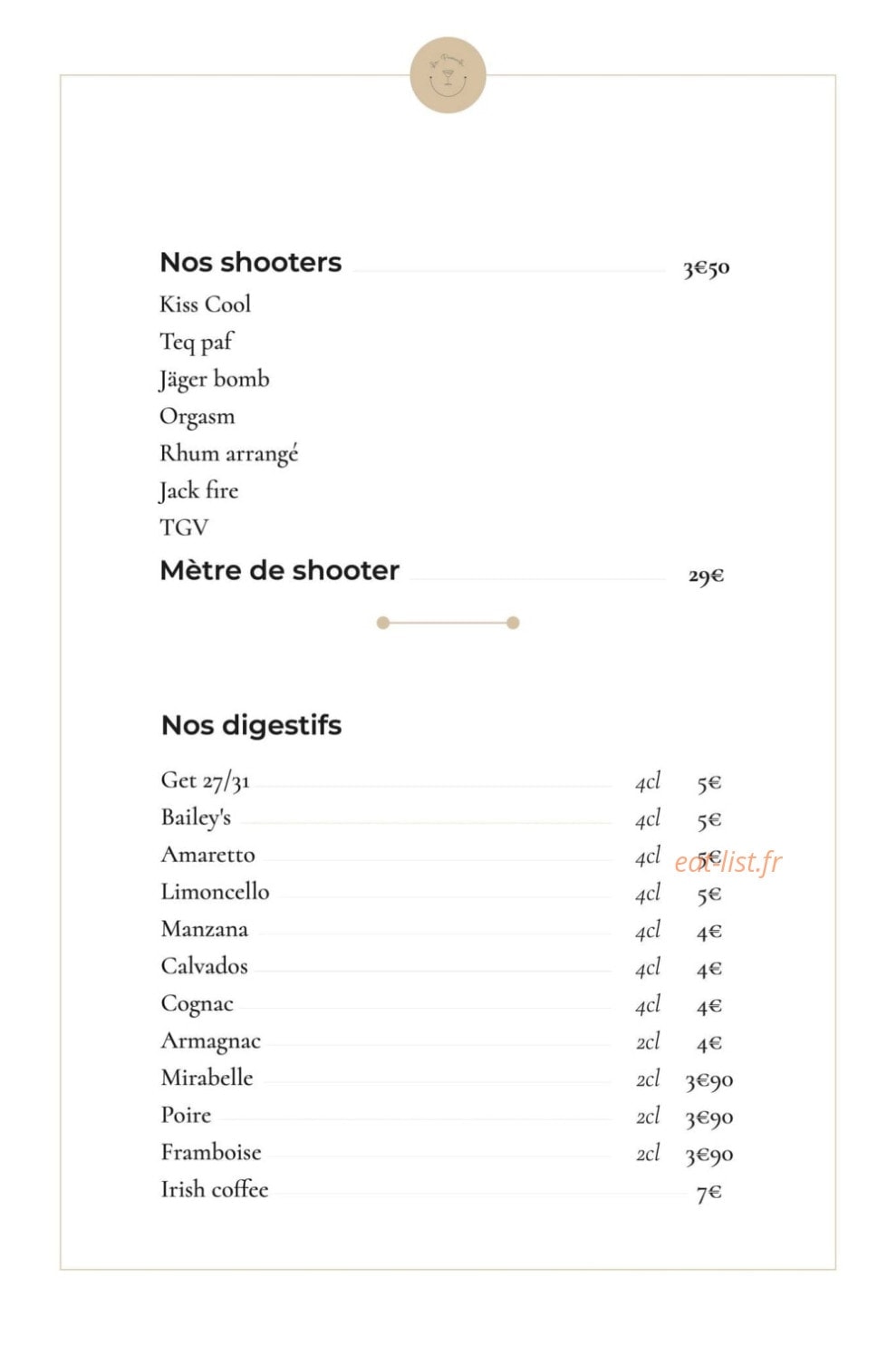 La Passerelle — carte page 9
