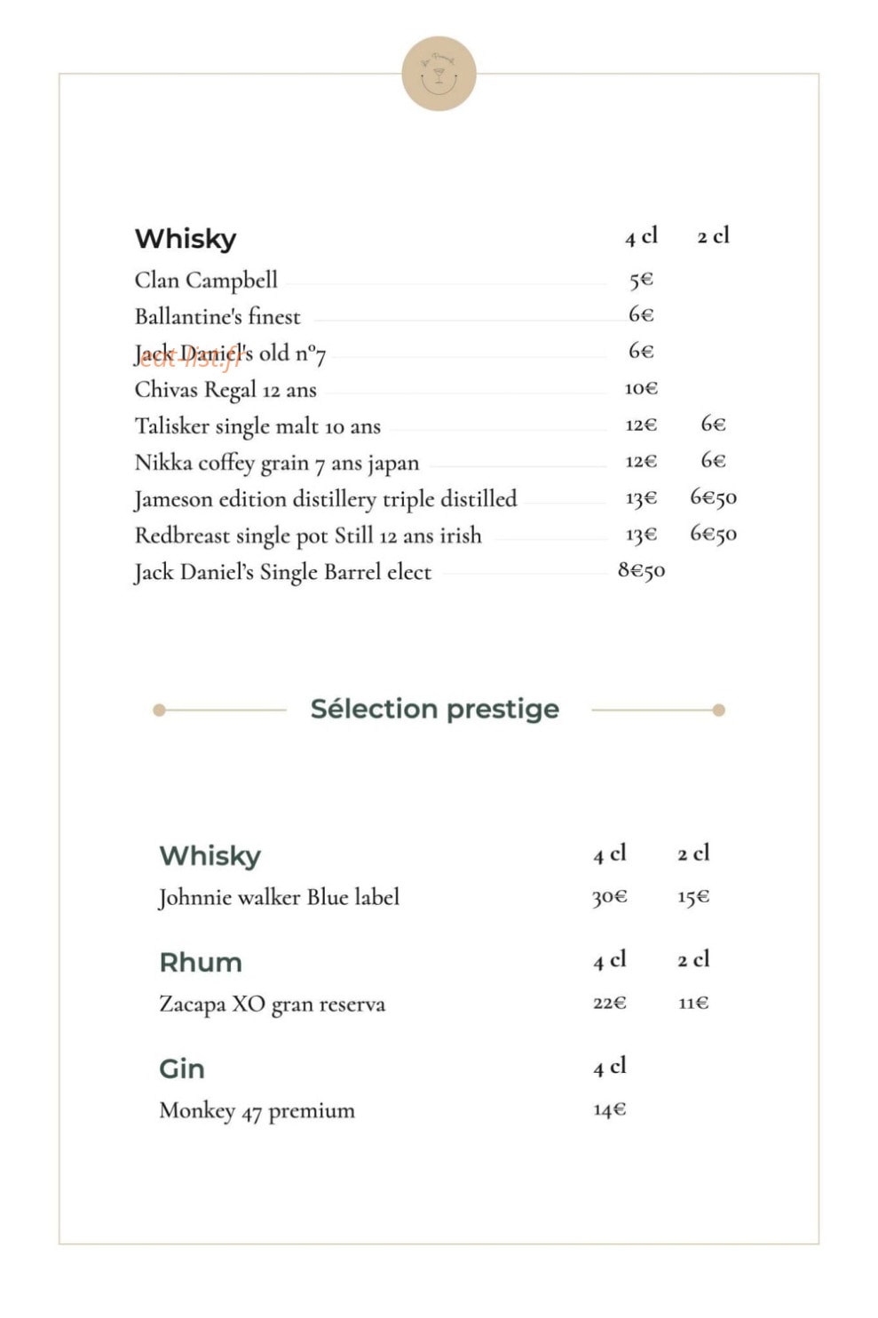 La Passerelle — carte page 5