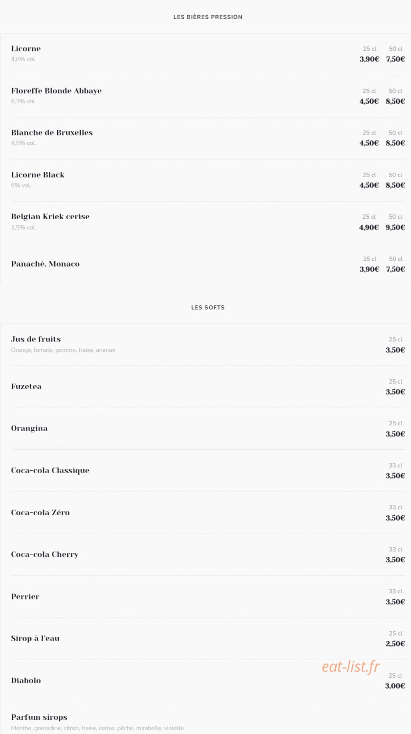 Le 7 de Table — carte page 9