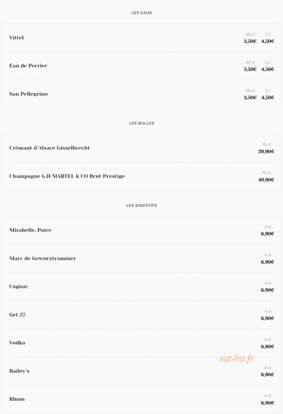 Le 7 de Table — carte page 10