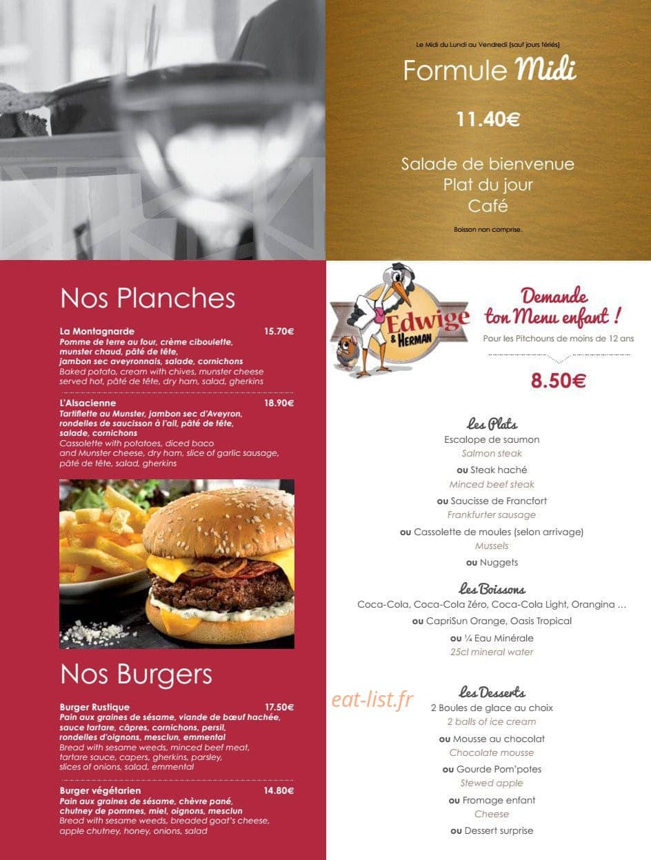 Les Relais d'Alsace — carte page 6