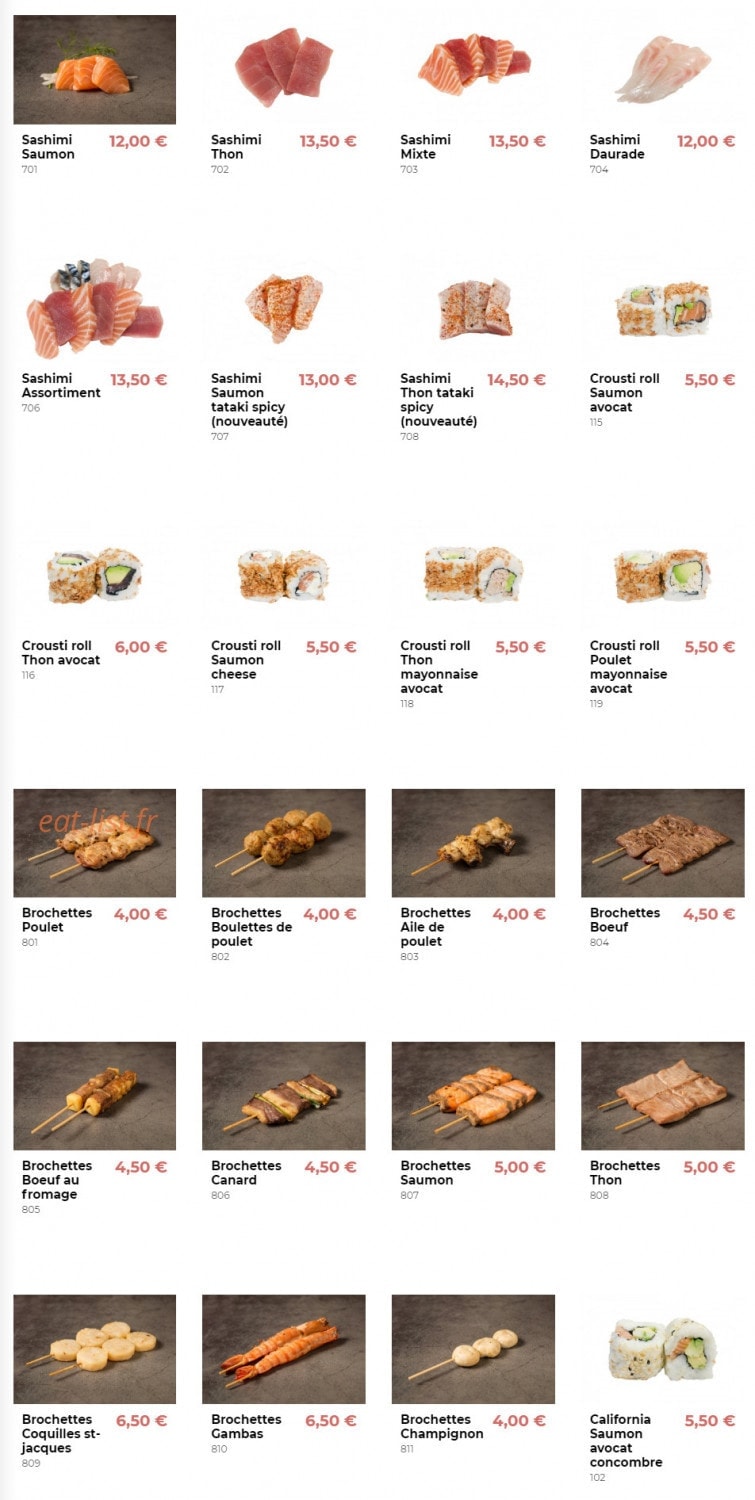 Line Sushi — carte page 8