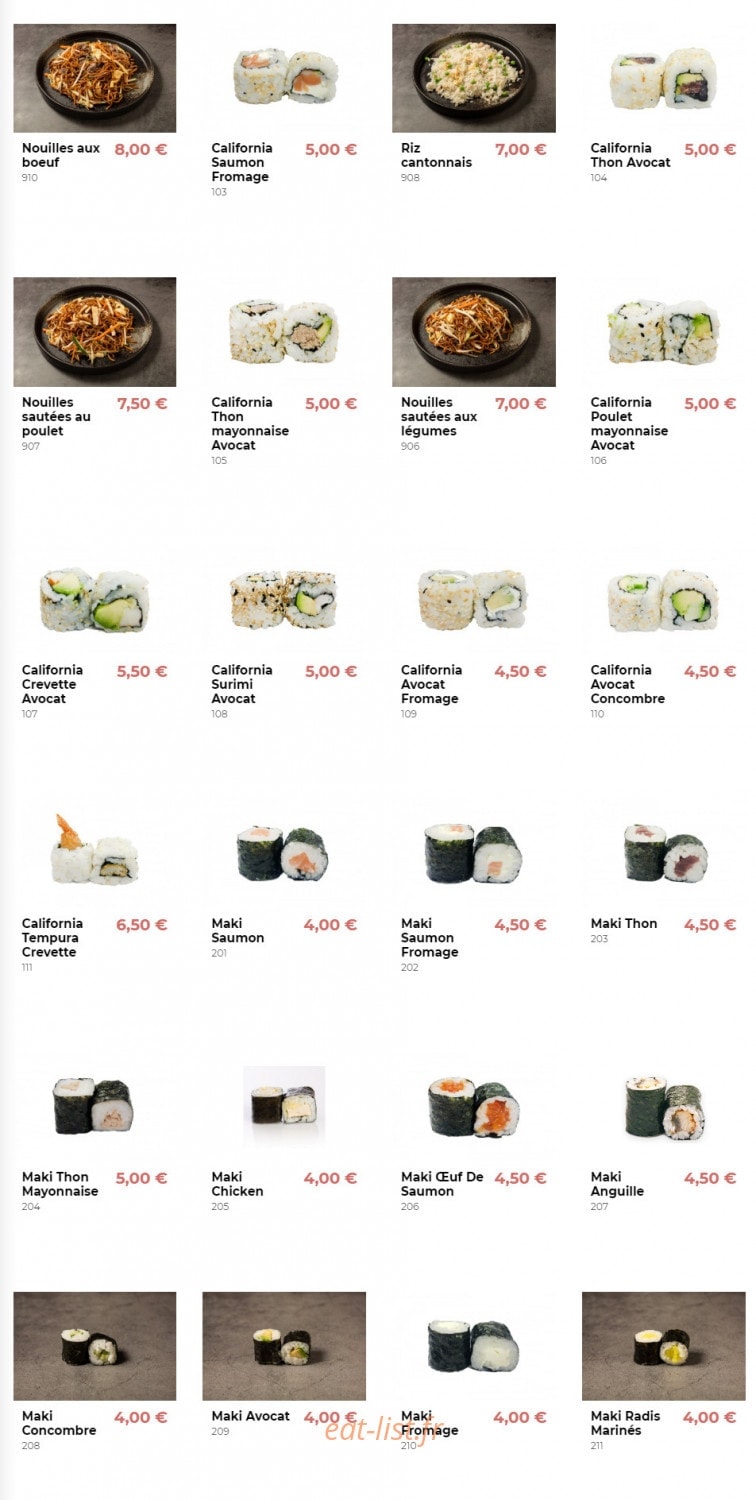 Line Sushi — carte page 5