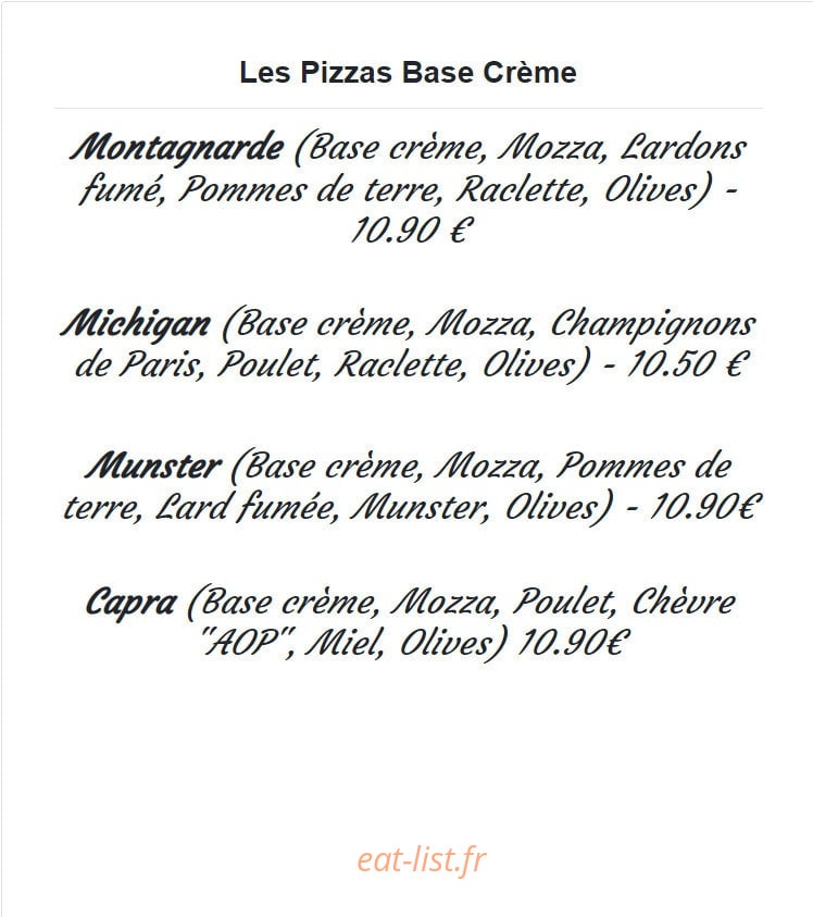 Les 4 Saisons — carte page 2