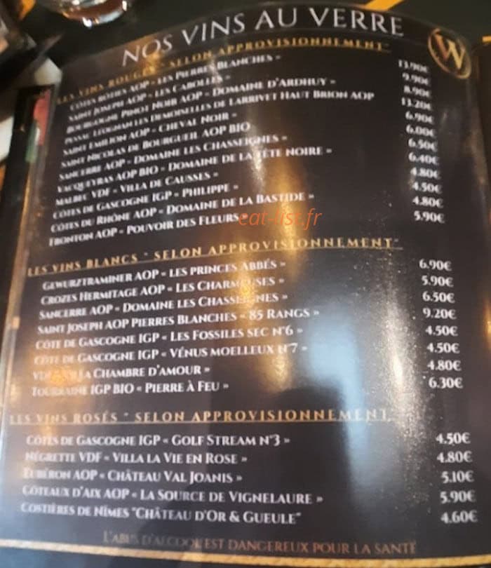 La Winery maison Jbs — carte page 2