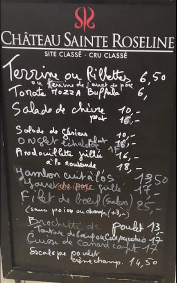 Le Pub des Maragolles — carte page 1