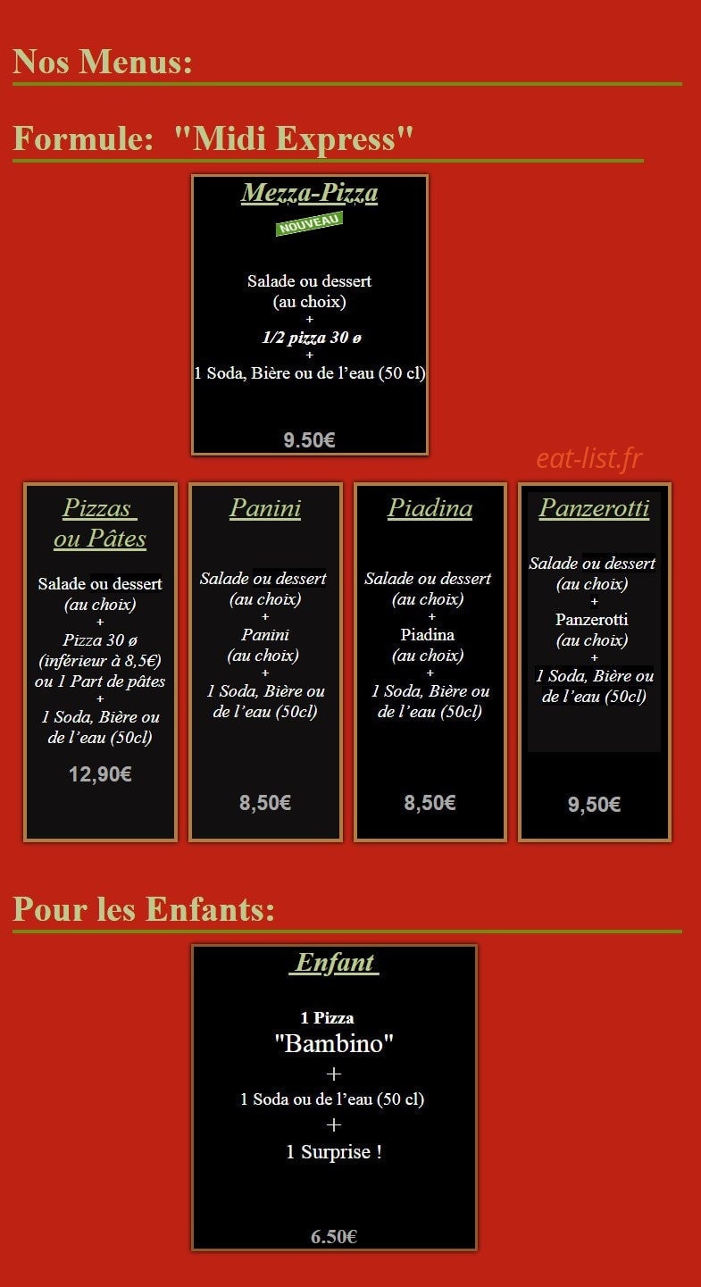 Stopizza — carte page 8