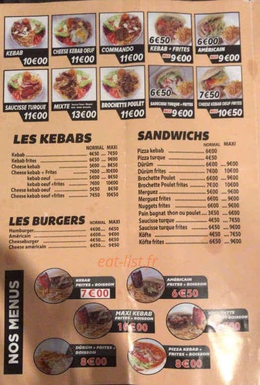 Resto Miss — carte page 3