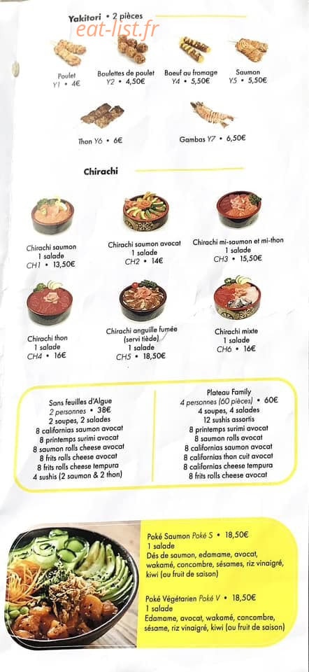 Akino Sushi — carte page 4