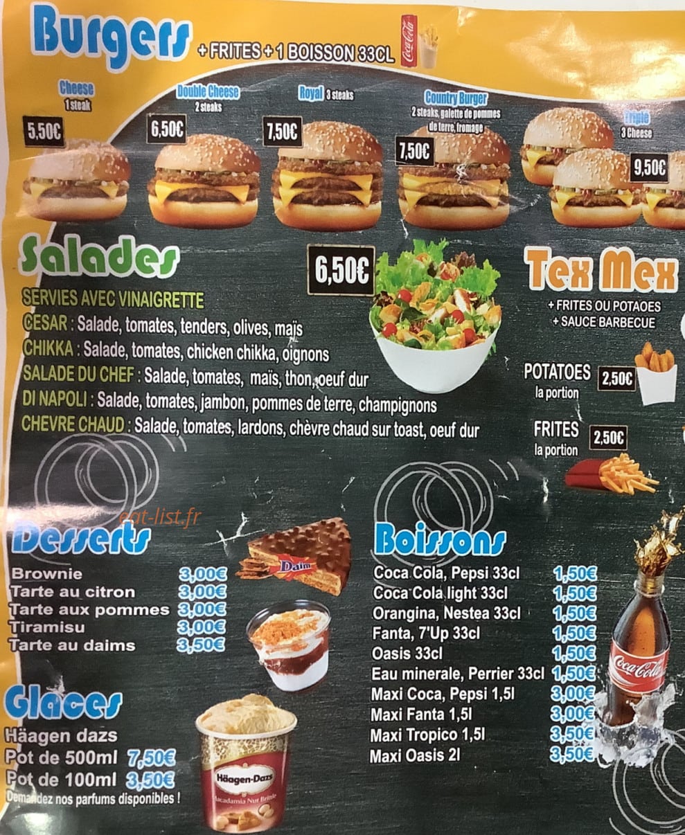 Andiamo Pizza — carte page 3