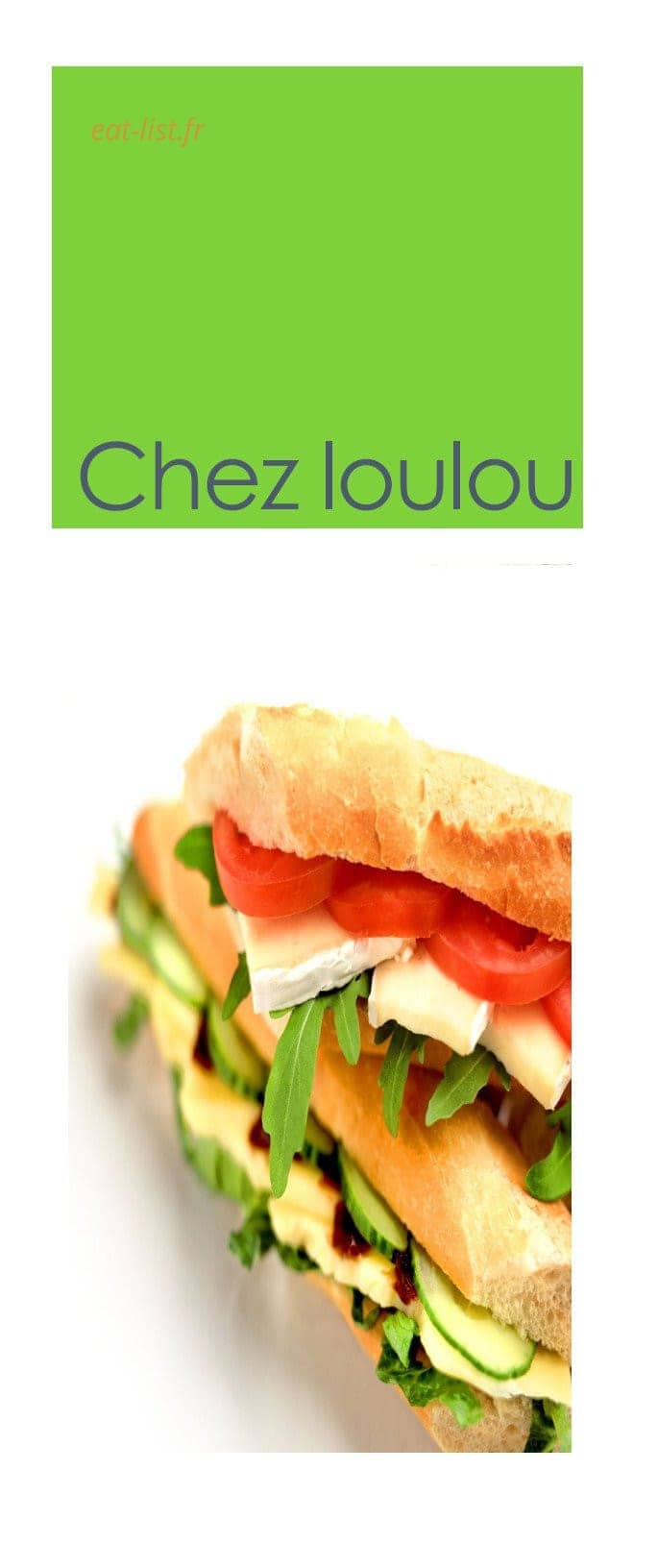 Chez Loulou — carte page 1