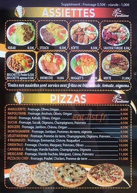 Kebab La Fontaine — carte page 3