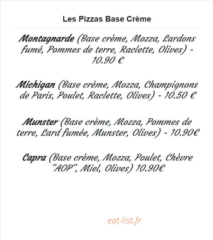 Les 4 Saisons — carte page 2