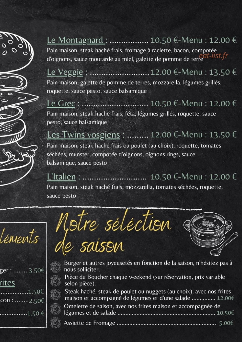 La Pause D'Angel — carte page 3