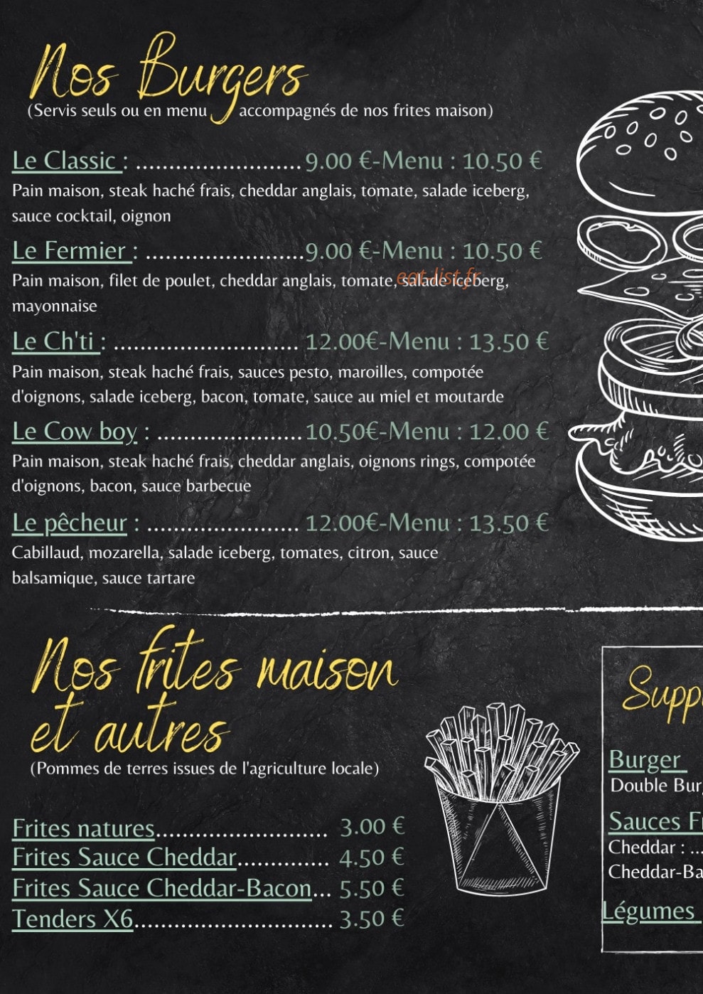 La Pause D'Angel — carte page 2