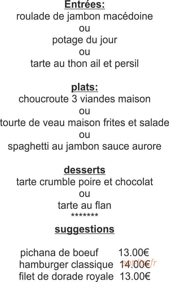 Les Gras Q — carte page 1