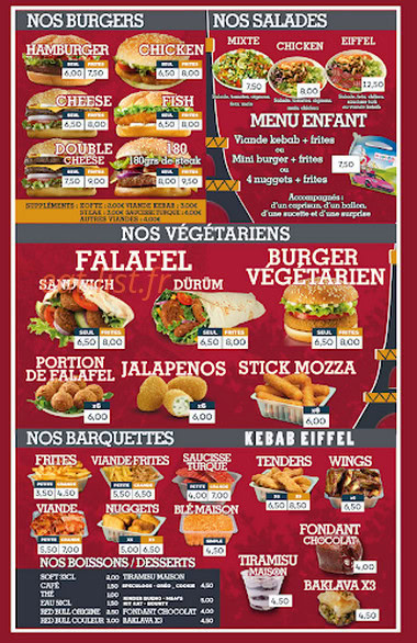 Kebab Eiffel — carte page 2