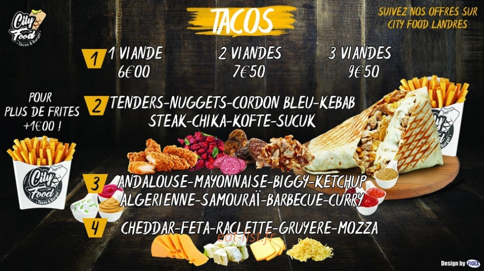 City Food — carte page 2